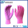 13G Polyester /Nylon Liner Latex Crinkle Foam Coated Working Glove EN388:2121X